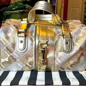 L.A.M.B. Gold Glam Metallic Handbag RARE!!!
